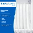 thumbnail image 2 of Kenney Water Repellent Polyester Fabric Shower Curtain, 70" W x 72" H, White, 2 of 5