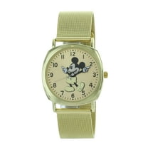 Cute Disney Unisex Mickey Mouse Gold Tone Mesh Band Analog Watch MK8006-AB