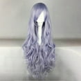 thumbnail image 2 of Unique Bargains Wigs for Women 31" Purple Curly Wig with Wig Cap Long Hair, 2 of 6