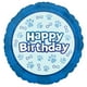 thumbnail image 4 of Suministros para fiesta de cumpleaños con forma de ramo de globos con forma de anagrama azul, 4 of 6