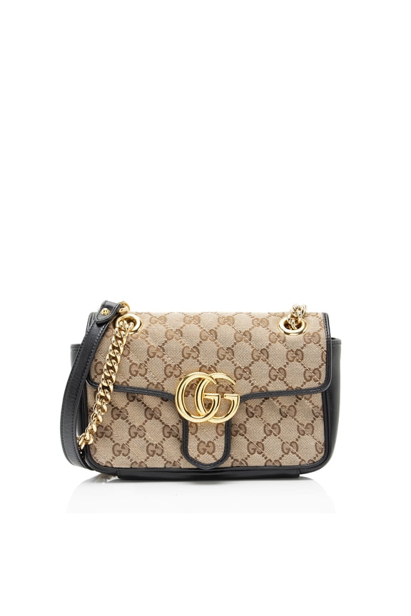 Pre-Owned Gucci Matelasse GG Canvas GG Marmont Small Flap Bag