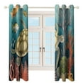 thumbnail image 3 of Ocean World Turtle Window Curtain Panels Grommet Blackout Curtains Blackout Curtains for Living Room, 3 of 7