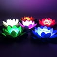 thumbnail image 3 of Floating Flower Light Led Waterproof Floating Lotus Light Battery Operated Floating Lotus Lantern for Pond Water Fountain Hottub Wedding Party Decoration, 3 of 6