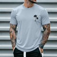 thumbnail image 2 of WAYUTE T Shirts for Man Short Sleeve Crew Neck Hawaii Graphic Tee Breathable Soft Blend Top for Beach Fashion Daily Wear Summer Outdoor T-Shirts, 2 of 4