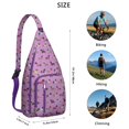 thumbnail image 3 of Cute Cartoon Dog Sling Backpack - Funny Bone Pattern Shoulder Bag (Adorable Pet Design, Lightweight & Durable), 3 of 4