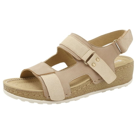 

Rowan Sandal for Women – Memory Foam and Cork Footbed for Comfort and Arch Support – Lightweight Rubber Outsole for Long – Casual to Dressy Footwear