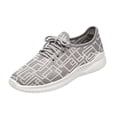 thumbnail image 3 of Domzle Women's Running Shoes Lightweight Breathable Mesh Upper Casual Jogging Tennis Shoes Workout Footwear Gym Sneakers Gray US-8, 3 of 8