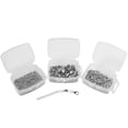 thumbnail image 3 of 300 Pieces/Kit Jewelry Making Tool Portable Metal Iron Alloy DIY Anti-rust Reusable Clasps Chain Extender Bracelets Necklaces Jump Rings White, 3 of 7