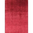 thumbnail image 1 of Ahgly Company Machine Washable Indoor Rectangle Industrial Modern Ferrari Red Area Rugs, 4' x 6', 1 of 7