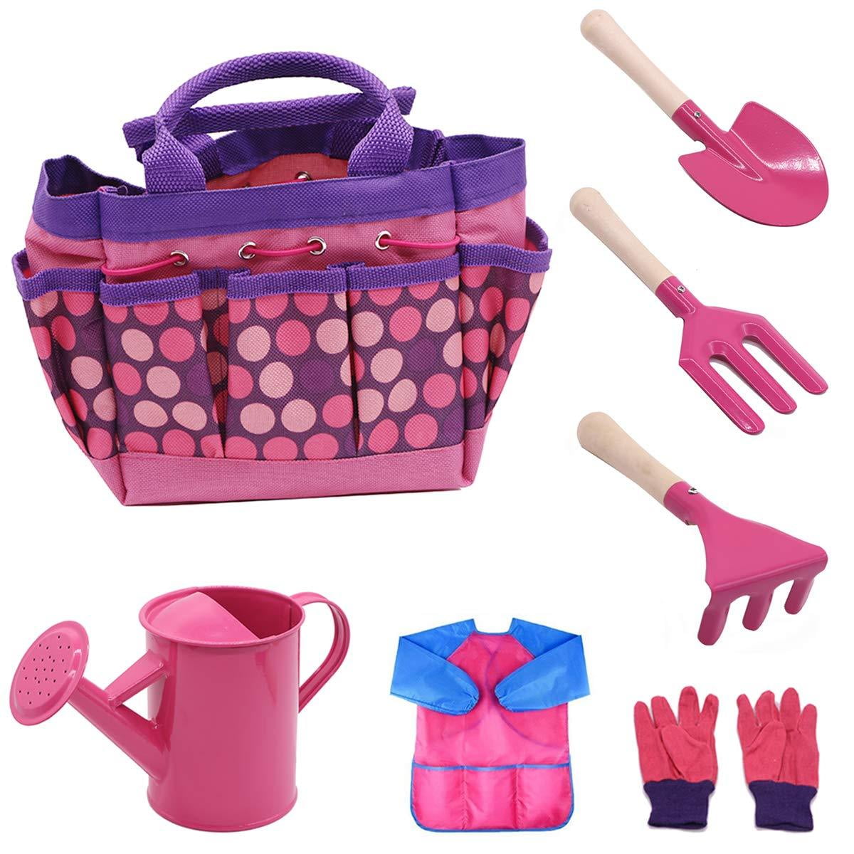 Children Gardening Tools Set, 7 PCS Kids Garden Tool Toys Including