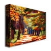 Trademark Art "September Song" Canvas Wall Art by David Lloyd Glover