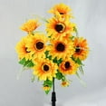 thumbnail image 4 of Ramo de flores artificiales realistas para decoración del hogar., 4 of 7