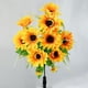 thumbnail image 4 of Ramo de flores artificiales realista | Flores de seda sintética de 48 cm con tallos robustos | Flores artificiales resistentes a la decoloración para decoración de eventos en casa, oficina y hogar |, 4 of 8