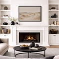 thumbnail image 2 of Framed Canvas Print Abstract Landscape Wall Art Neutral Modern Decorative for Living Room Bedroom - 24"x36" BLACK, 2 of 8