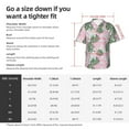 thumbnail image 3 of Yiaed Lilies Flowers Print Hawaiian Shirt for Men Short Sleeve Button Down Shirts Beach Shirts for Men-X-Large, 3 of 5