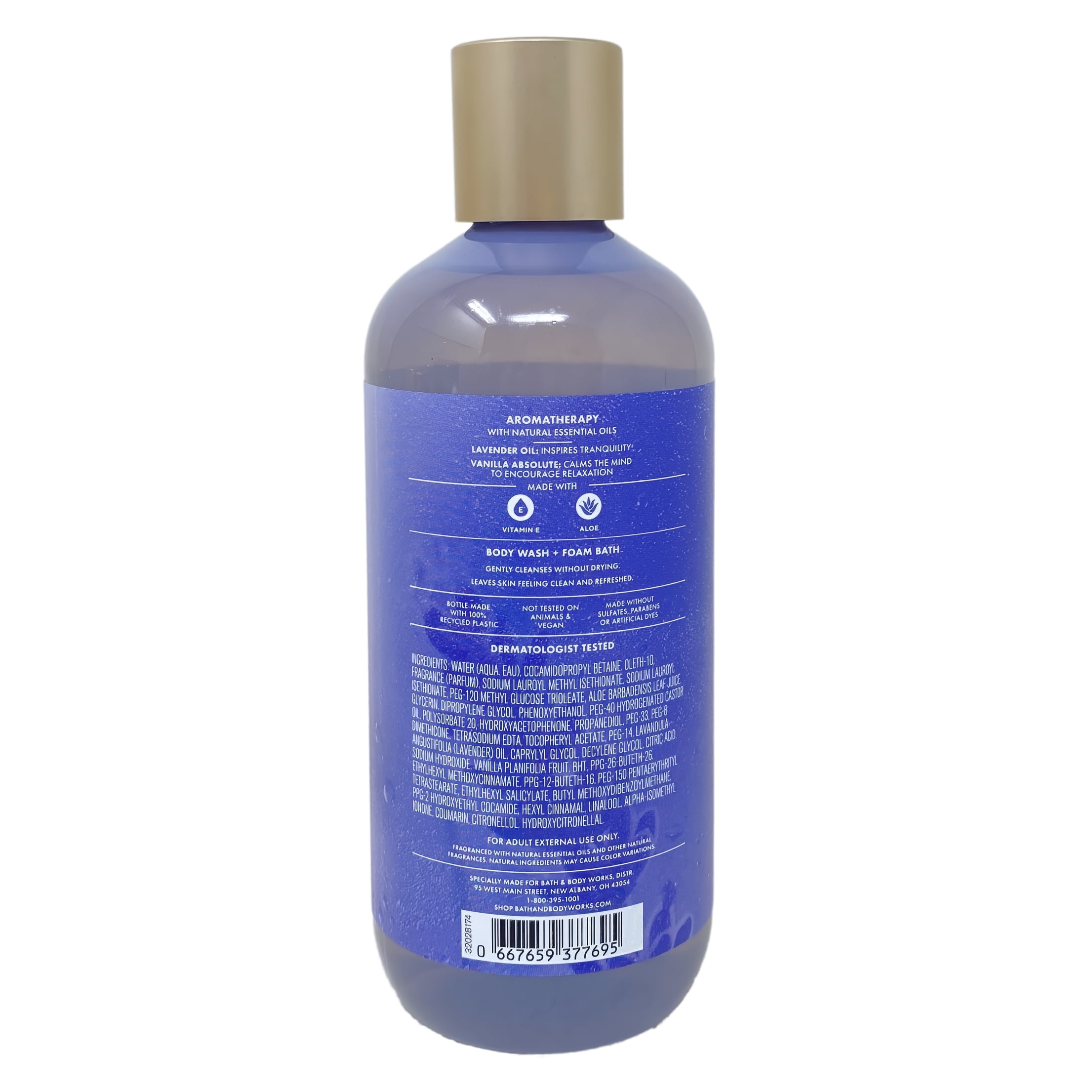 Bath & Body Works Aromatherapy Sleep Lavender + Vanilla 3 Body Wash + Foam Bath with a Lavender Dream Bar Soap
