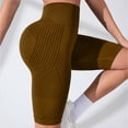 thumbnail image 4 of WULMLEO Workout Shorts Women Scrunch Butt Booty Lifting Biker High Waisted Tummy Control Shorts Gym Resistance Band Legging Coffee XL, 4 of 5