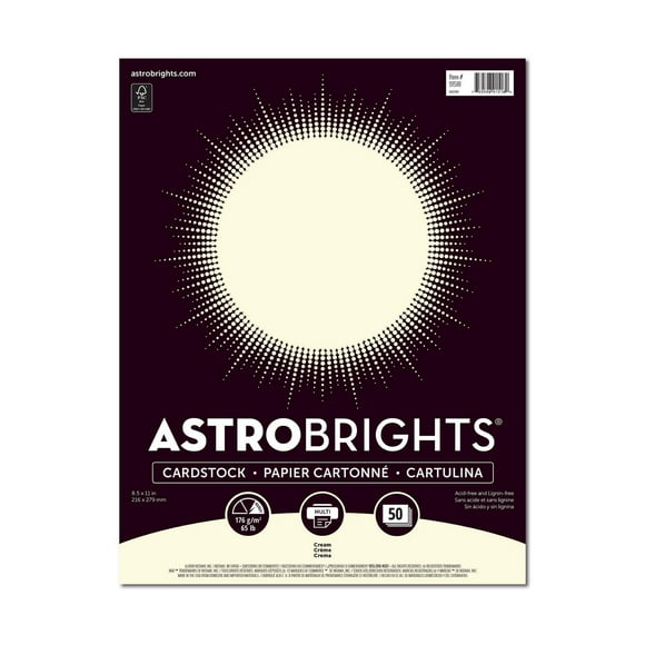 Astrobrights Cream Cardstock