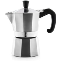 Bellemain Stovetop Espresso Maker, Classic Style Moka Pot Coffee Maker, 1000W, Silver