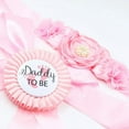 thumbnail image 5 of Dsseng Pink Maternity Decoration Sash -Baby Shower Sash Baby Girl Pregnancy Sash Baby Shower Flower Belly Belt, 5 of 6