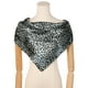 thumbnail image 2 of INSPIRAR CHIC Mujeres Leopardo 35" Grandes Pañuelos Cuadrados Chal de Satén Sedoso Bufanda para la Cabeza Pañuelo para el Cuello 90x90cm Gris, 2 of 6