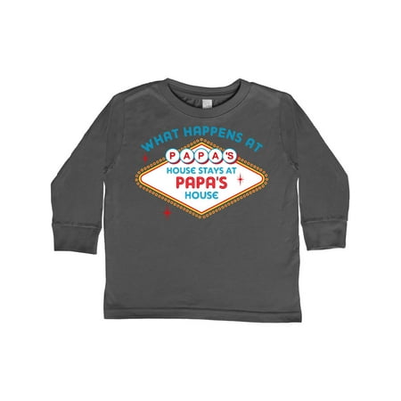 

Inktastic Las Vegas Stays At Papa s Gift Toddler Boy or Toddler Girl Long Sleeve T-Shirt