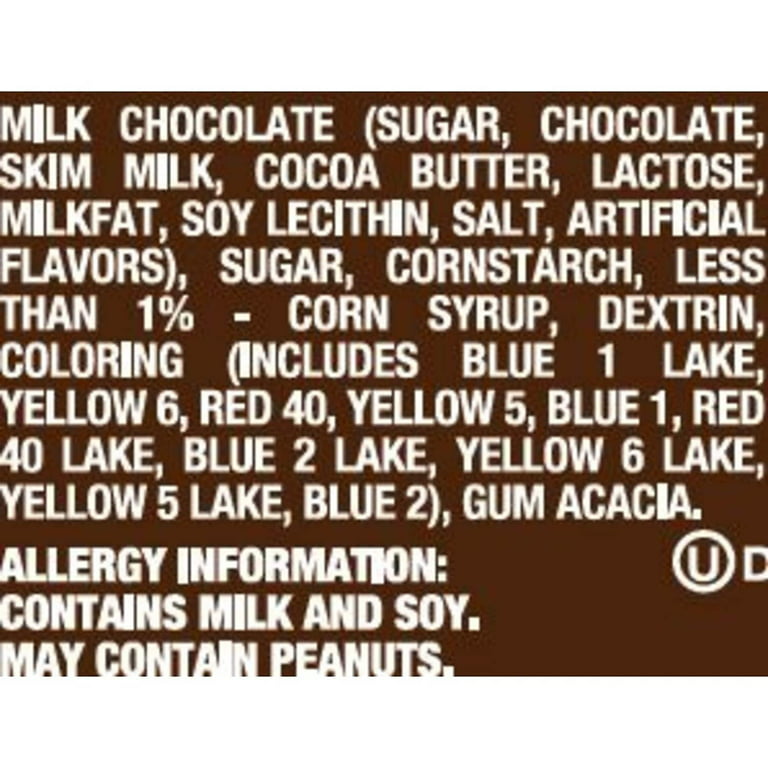 M&M's ® Milk Chocolate Candies Plain 5.3 oz. Medium Bag ® - 12 / Case -  Candy Favorites