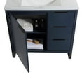 thumbnail image 4 of Fine Fixtures Opulence Collection 36 in. W x 18 in. D x 33 in. H Bathroom Vanity in Navy Blue with White Ceramic Sink - Black hardware, 4 of 8