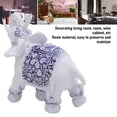 thumbnail image 4 of Estatua De Elefante Decorativa Eventura De Elefante Decoración Del Hogar, Figura De Resina De Porcelana Azul Y Blanca Para, 4 of 7