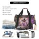 thumbnail image 5 of Disketp Dog in Lavender Flowers Bolsa de Viaje Tipo Duffle, Bolso de Mano para Fin de Semana para Mujer, Bolsa de Gimnasio Ligera para Hombre, Esencial para Viajes, 5 of 7