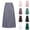 Gray, variant on POIUYTR Women Casual Pleated Skirts Summer A-Line Flowy High Waist Long Skirt Business Office Maxi Skirts