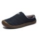 thumbnail image 1 of Zapatillas de algodón para hombre, cálidas, para uso diario, para el hogar, con suela gruesa, antideslizantes, para el hogar, de algodón, de piel, 1 of 6