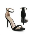 thumbnail image 2 of BURUDANI Women's High Heels Flower Ankle Strap Stilettos Round Open Toe Dressy Sexy Sandals, 2 of 5