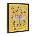 thumbnail image 2 of Stupell Industries Eclectic Dragonfly Symmetry on Yellow Black Floating Frame Canvas Art, 17 x 21, by Indira Prieto | IndySign, 2 of 8