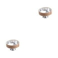 thumbnail image 4 of bedienty Sound Dampener Aluminum Alloy Rustproof Instrument Accessories Compact Size Practicing Prop Trumpet Mute Sax Beige 2Set, 4 of 6