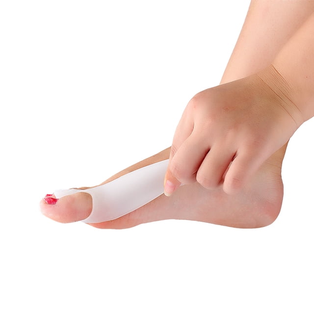 Corrector de hallux valgus Jadeshay 2 piezas silicona separadores de dedos
