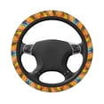 thumbnail image 3 of Kll Car Steering Wheel Cover, Universal 15 Inch, Soft Elastic And Comfortable,Car Accessories Decorations-Abstract Watercolors Tartan, 3 of 7