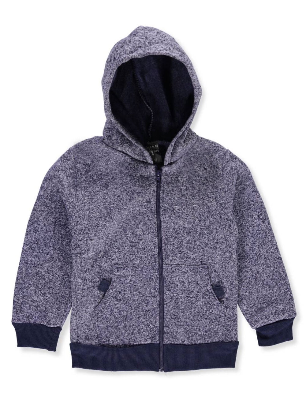 Quad Seven Little Boys Hook-and-Loop Kangaroo Hoodie