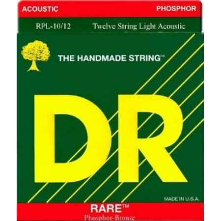 Rare Phosphor Bronze Acoustic Guitar - DR Strings Rare Phosphor Bronze Lite 12-String Acoustic Guitar Strings