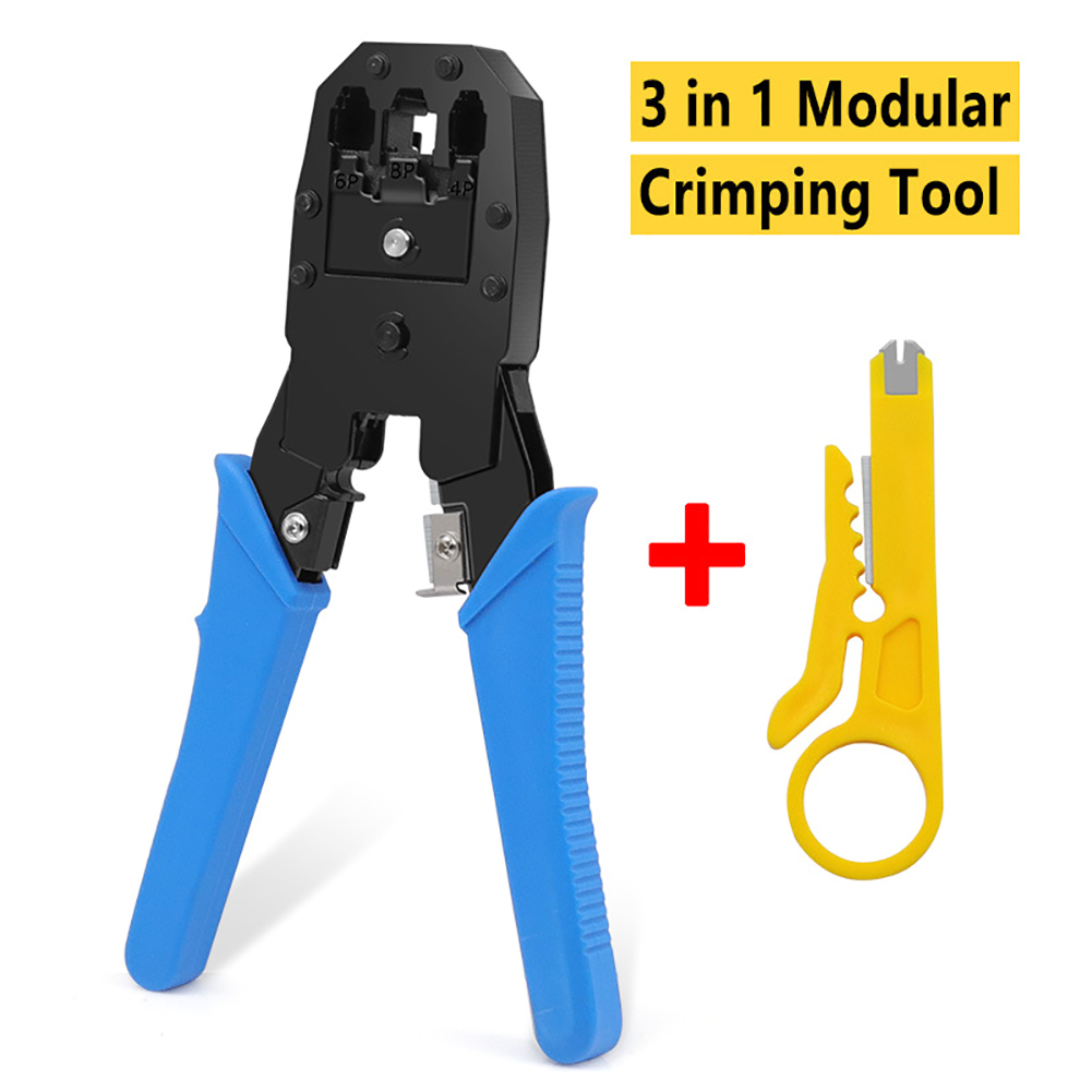 3 in 1 RJ45 Network Electric Cable Crimper Wire Stripping Cutting
