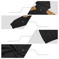 thumbnail image 5 of Momasggi Men's Color Block Plaid Jacquard Hoodies Loose Casual Long Sleeve Drawstring Hooded Sweatshirts Fashion Patchwork Pullover Tops with Pockets Black 2XL, 5 of 6
