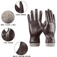 thumbnail image 5 of REDESS PU Leather Black Gloves for Women, Soft Winter Thermal Snow Driving Gloves Touchscreen, 5 of 5