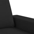 thumbnail image 3 of vidaXL 2 Piece Sofa Set Black Fabric Indoor, 3 of 5