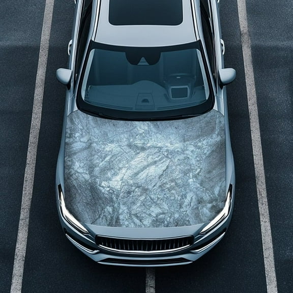 Uorisanigo Blue Marble Car Cover Protector Comfortable Stretchable Car Hood Cover Protector Removable Hood Covers Car Hood Cover Universal Fit Auto Car Truck Van SUV