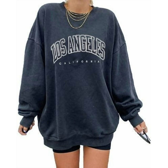 European-style casual sweatshirt, long-sleeved round neck pullover sweatshirt, solid color sweatshirt