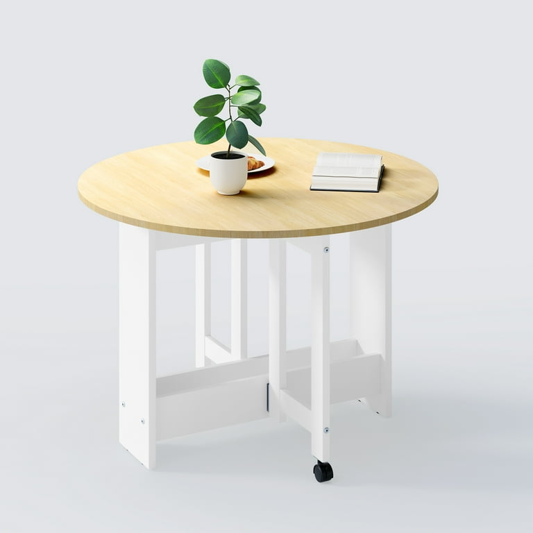 Free Shipping! kasshom 40'' Round Drop Leaf Folding Dining Free Shipping! kasshom 40'' Round Drop Leaf Folding Dining