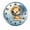 FFclock005, variant on ZXCXRQFa Desk Clocks Blue Lion Moon Clock Home Decor Round Wood 10 Inch Wall Clocks Non Ticking Silent Clock Art for Living Room Kitchen Bedroom Decorative