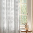 thumbnail image 1 of Cortina Deeprove Boho, color gris plateado, 132 x 213 cm, bordada, 1 of 9