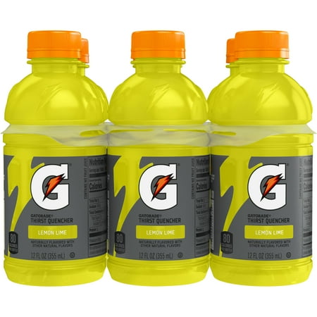 Gatorade Thirst Quencher Lemon Lime Sports Drink, 12 fl oz, 6 Count
