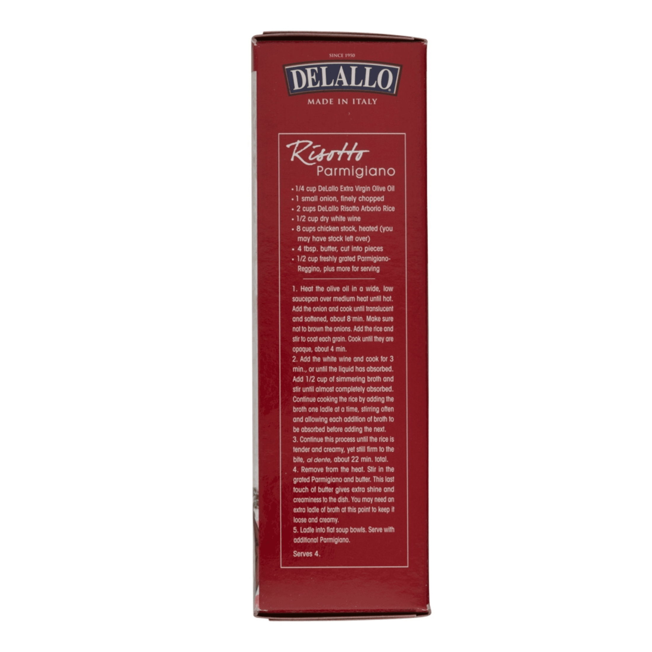 DeLallo Arborio Rice, for Risotto, Made in Italy, 17.6 oz Box, (3 Pack)